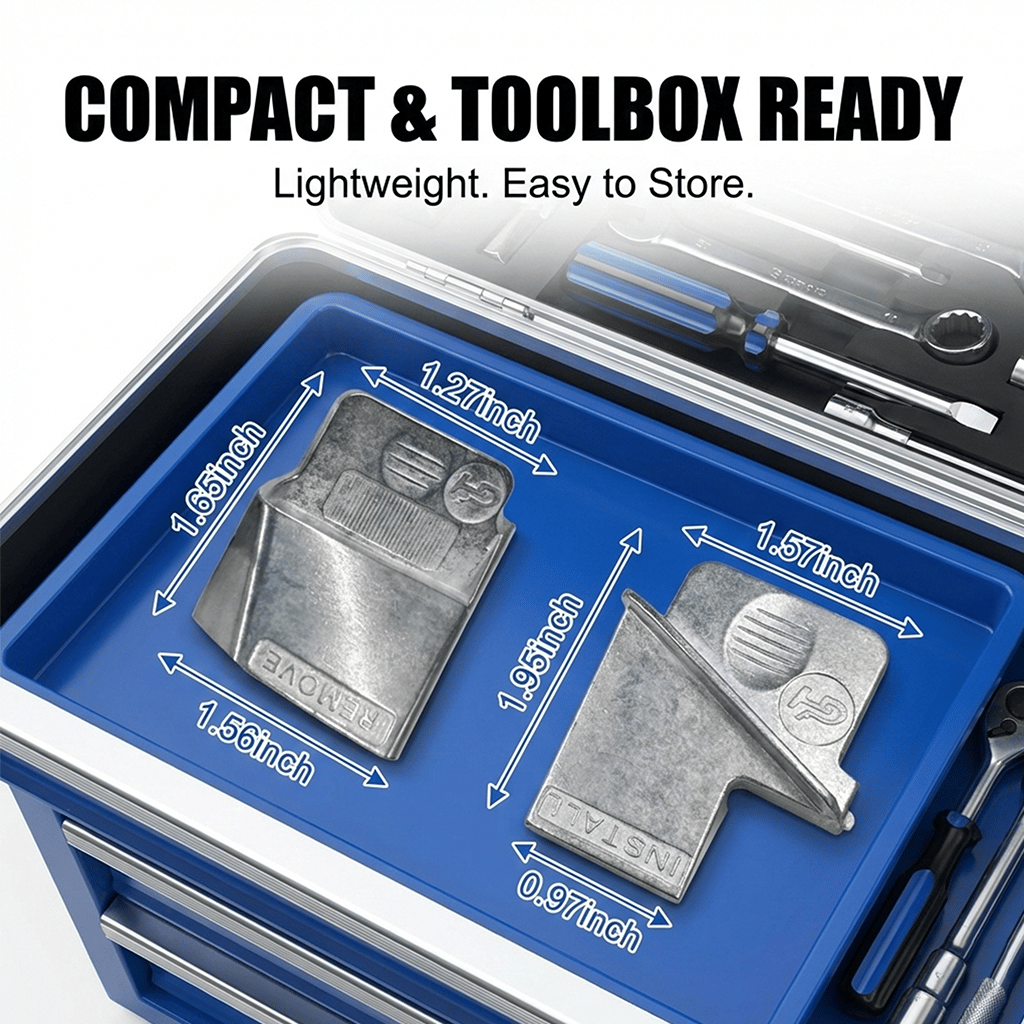 Kit di attrezzi per la rimozione di cinghie di tensionamento metalliche