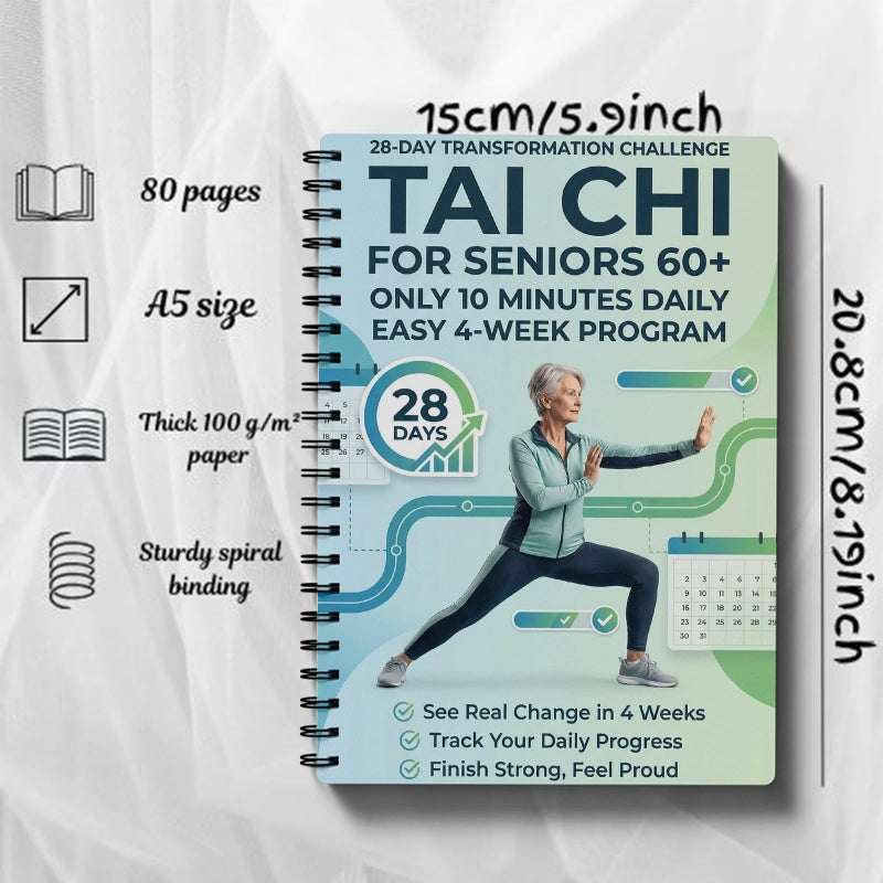 📘 Sconto del 50% subito! 🧘 Manuale di Tai Chi per anziani e principianti – Programma di 28 giorni, esercizi quotidiani di 10 minuti e movimenti adatti ai principianti: ideale per forza, equilibrio e relax 🌿