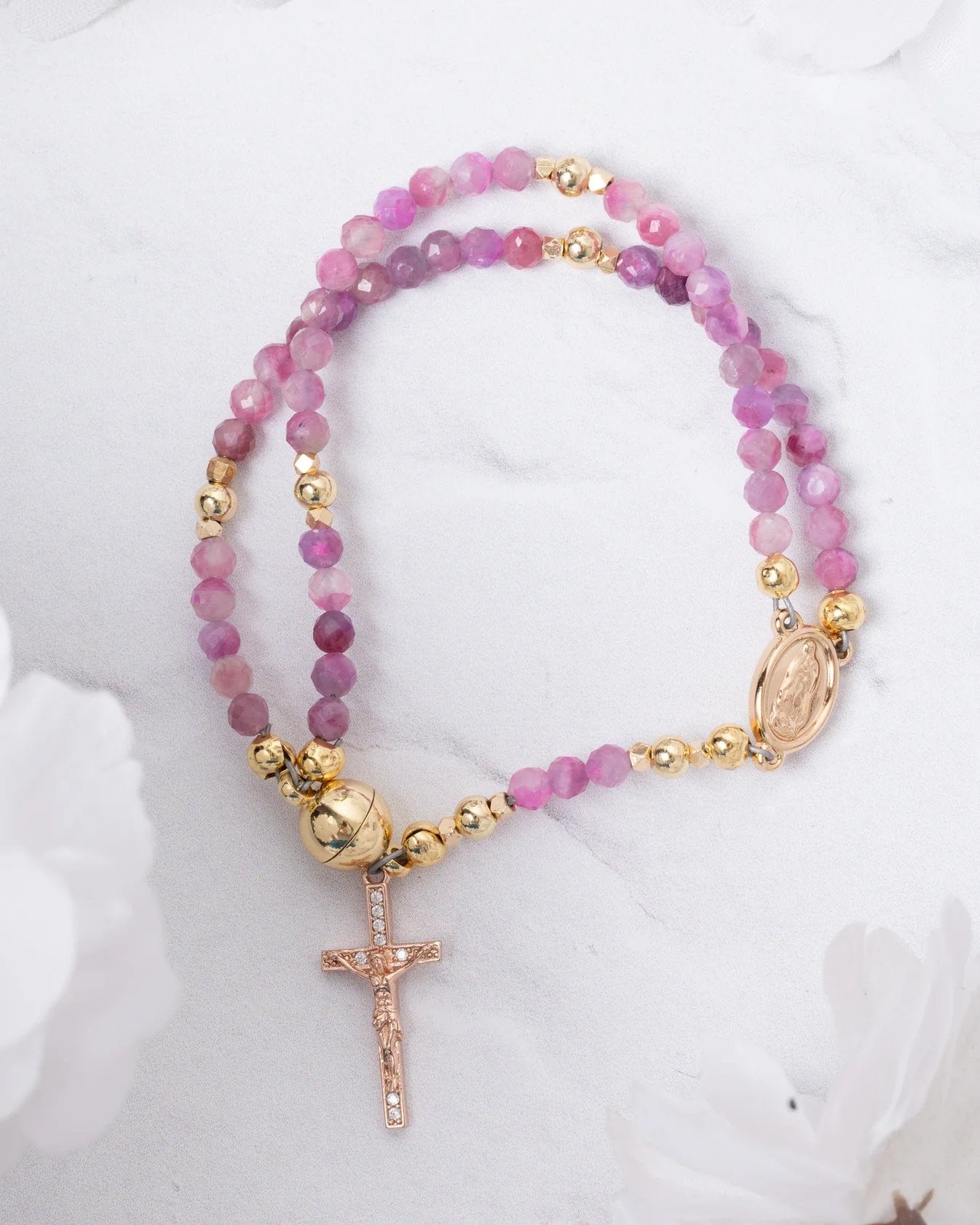 🔥Offerta a tempo limitato, valida solo per 24 ore🔥 Sconto del 49% - ✝️Braccialetti rosario fatti a mano📿