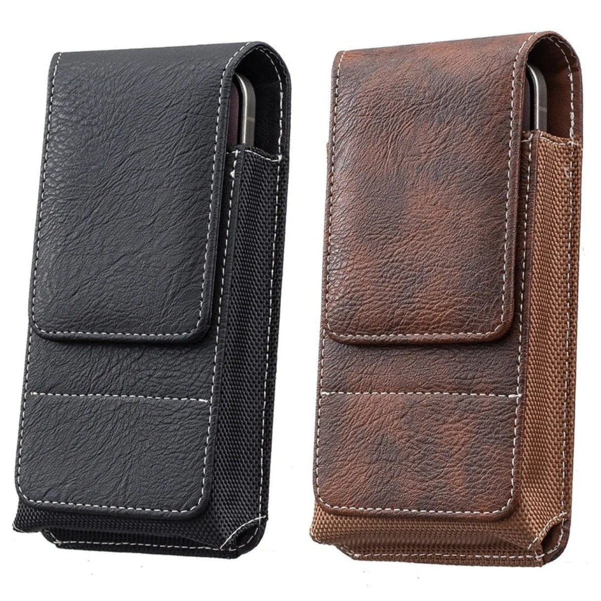⚡Grande sconto | Custodia per cellulare da cintura 📱 Fondina in pelle con diversi scomparti e porta cart