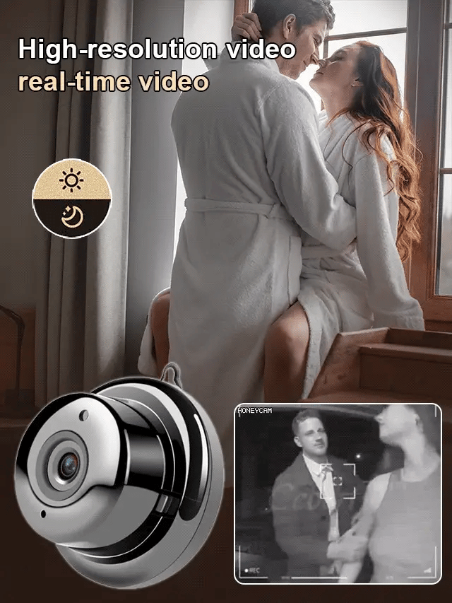 📸 Mini telecamera wireless 1080P delle dimensioni di una moneta, installabile ovunque, monitoraggio remoto in tempo reale tramite smartphone.