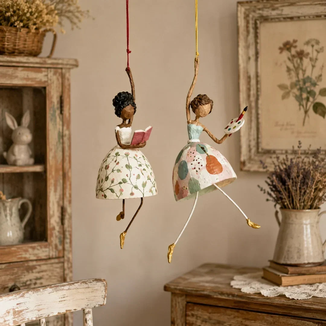 💃🌸 Decorazione sospesa a forma di ballerina — un tocco di grazia e movimento per la tua casa