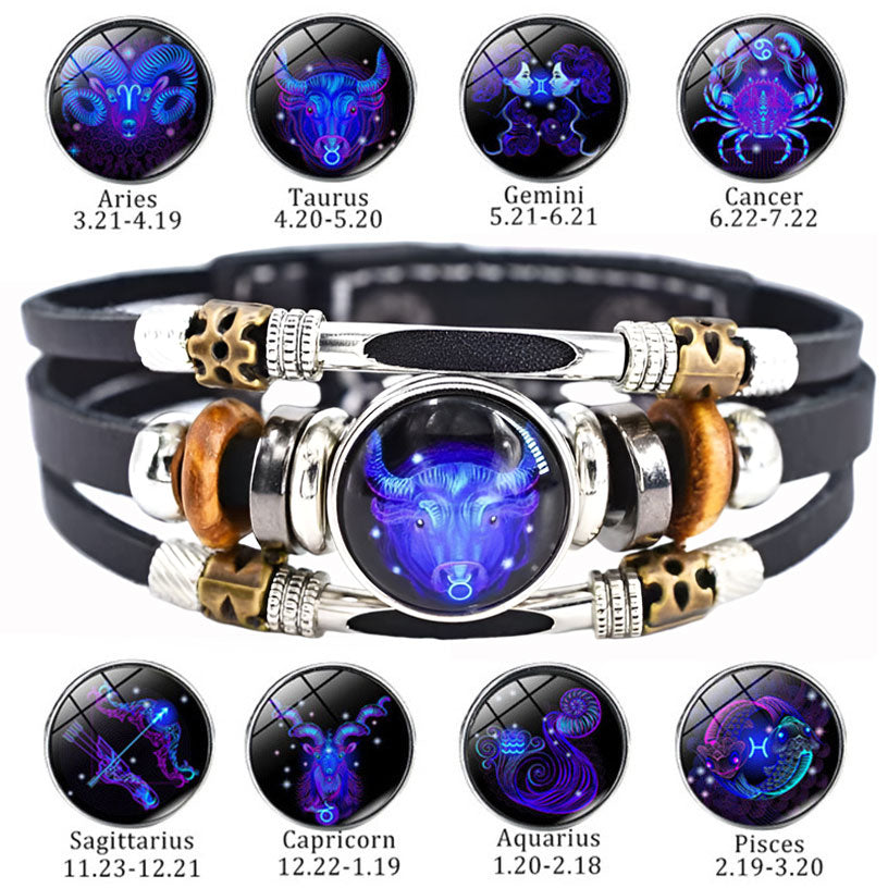 🌌 Braccialetto zodiacale fosforescente 🌌