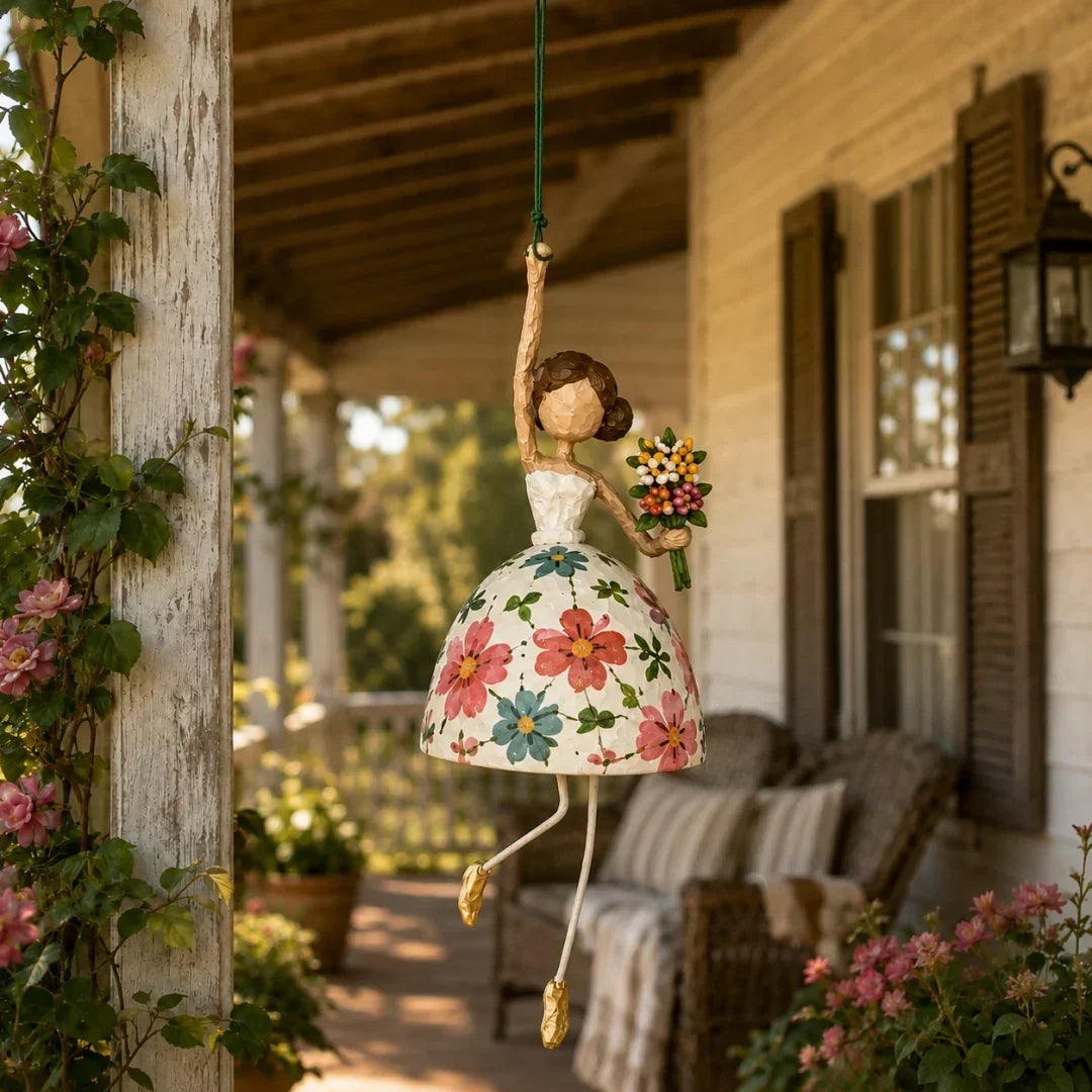 💃🌸 Decorazione sospesa a forma di ballerina — un tocco di grazia e movimento per la tua casa