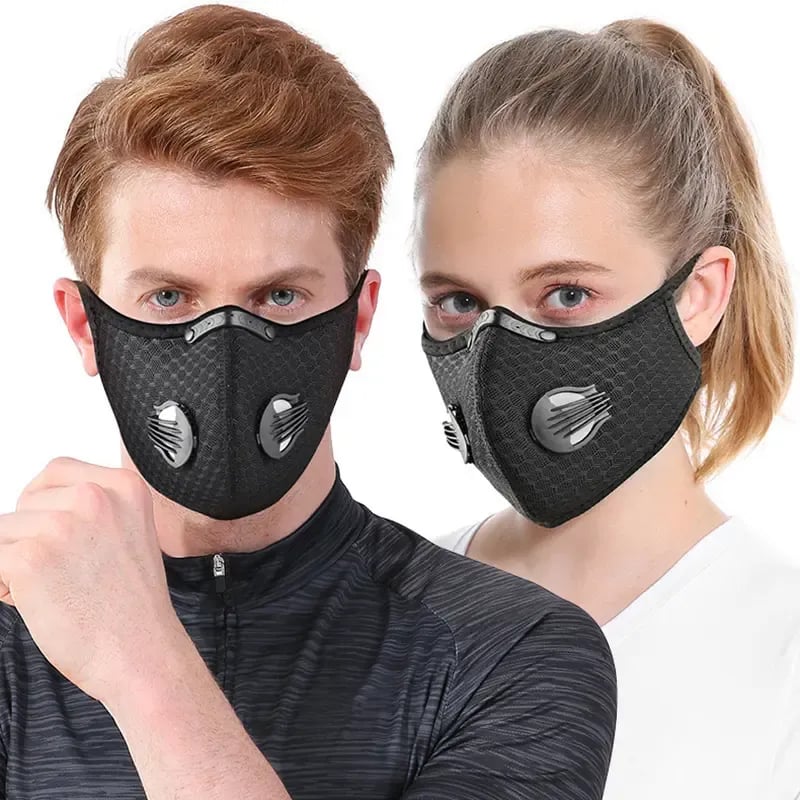 🔥 Ultimo giorno di sconto del 50% -- 💖 Mascherina antipolvere riutilizzabile con filtro a carboni attivi – pensata per uno stile di vita attivo