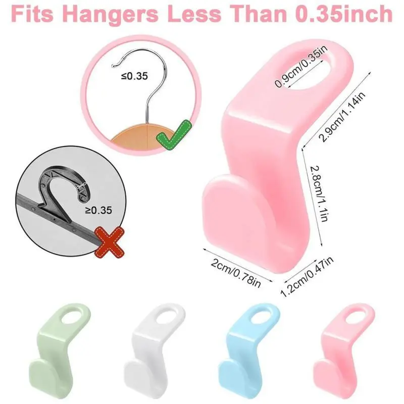 ✨Offerta a tempo limitato, sconto del 50%✨ Ganci appendiabiti salvaspazio, confezione da 20