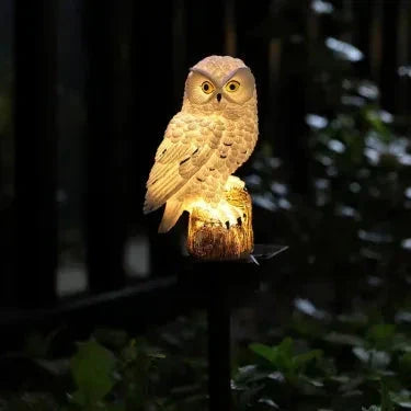 🦉Illumina il tuo vialetto da giardino oggi stesso! Lampada a energia solare a forma di gufo.