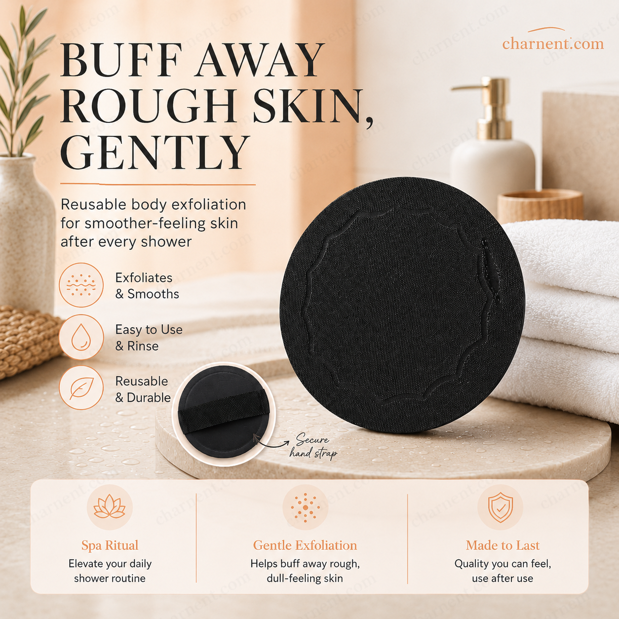 🚿🧽 Spazzola da bagno in gomma morbida: delicata ed efficace, rimuove le cellule morte e deterge tutti i tipi di pelle.