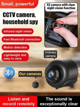 📸 Mini telecamera wireless 1080P delle dimensioni di una moneta, installabile ovunque, monitoraggio remoto in tempo reale tramite smartphone.
