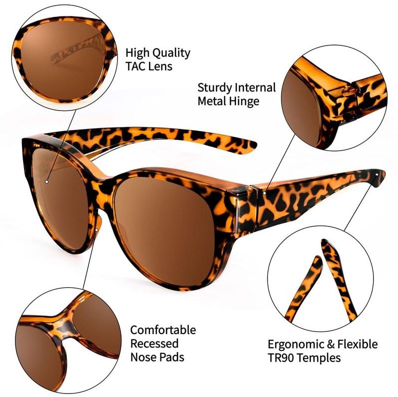 🕶 Nuovi occhiali da sole cat-eye XL con lenti polarizzate e protezione UV400