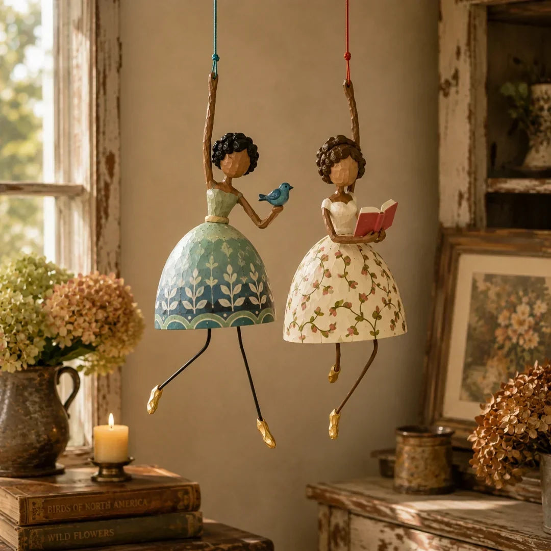 💃🌸 Decorazione sospesa a forma di ballerina — un tocco di grazia e movimento per la tua casa
