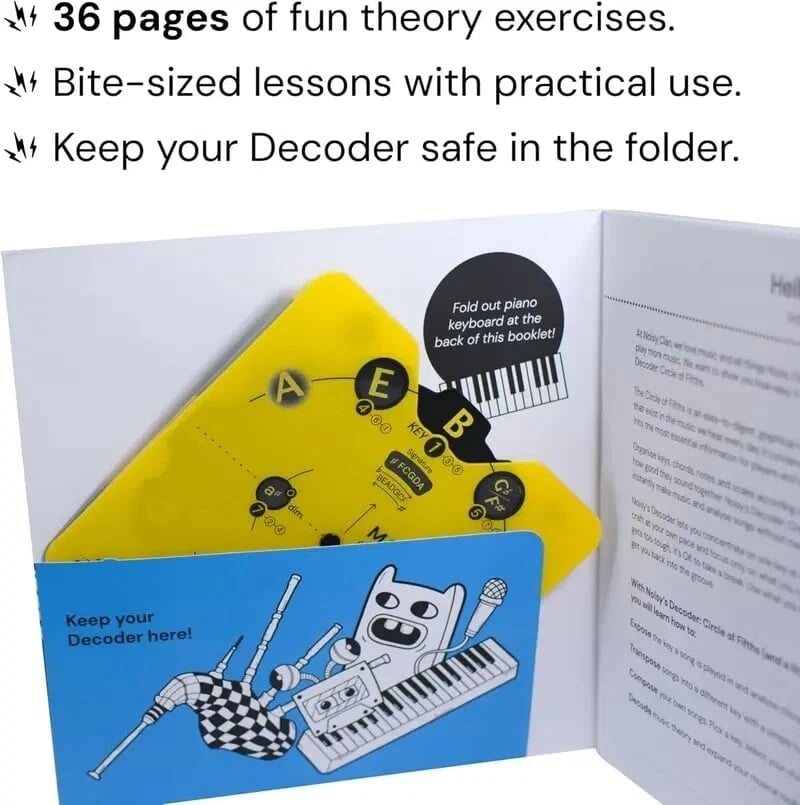 🔥 Ultimo giorno di sconto del 50% – Set di ruote teoriche musicali “Circle of Fifths” | Guida pratica ad accordi, tonalità e composizione di canzoni per musicisti🎹🎸💕