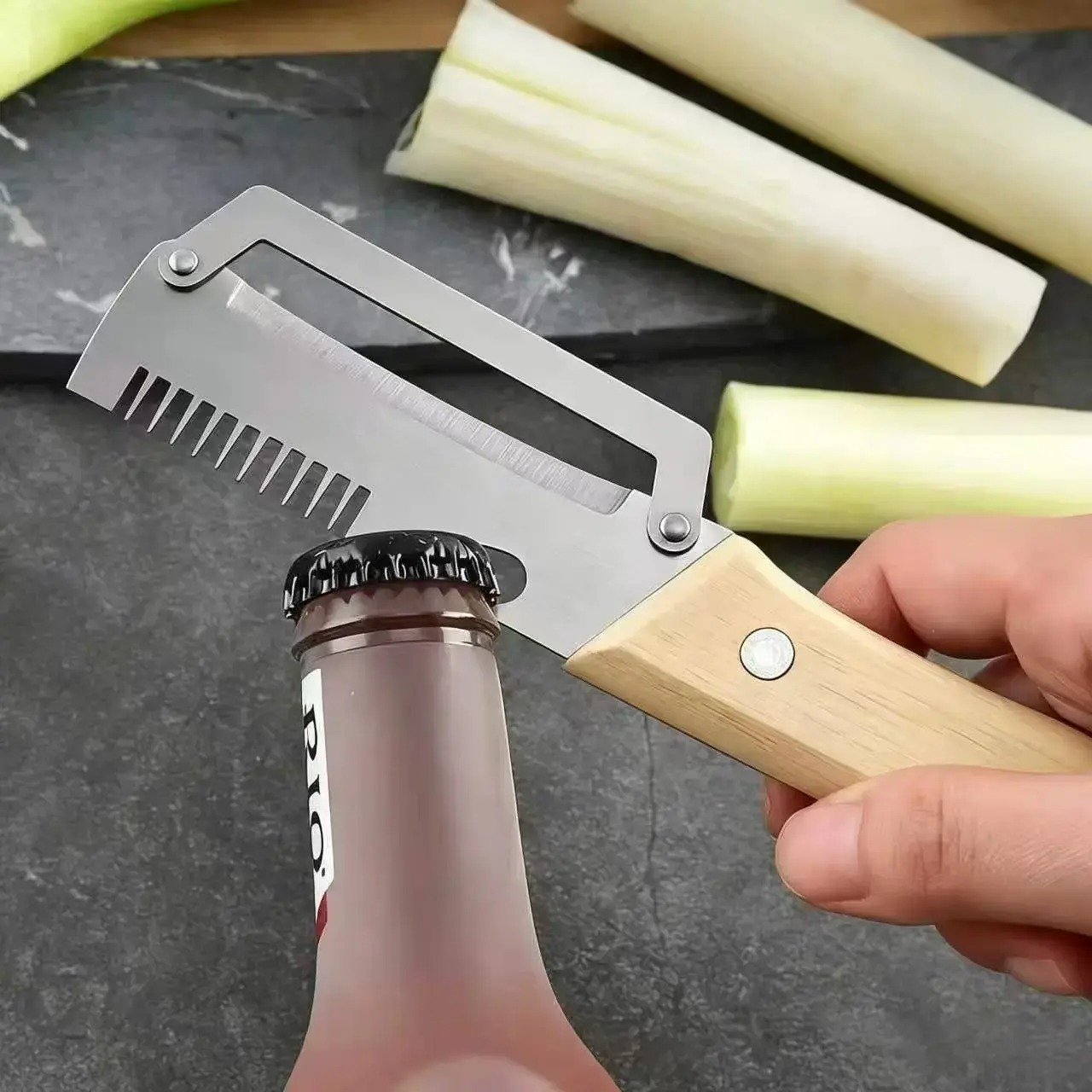 🔥Pelacipolle 3 in 1, utensile da cucina