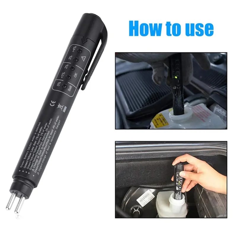 🚗 Penna portatile per il test del liquido freni, per DOT 3 / DOT 4 / DOT 5.