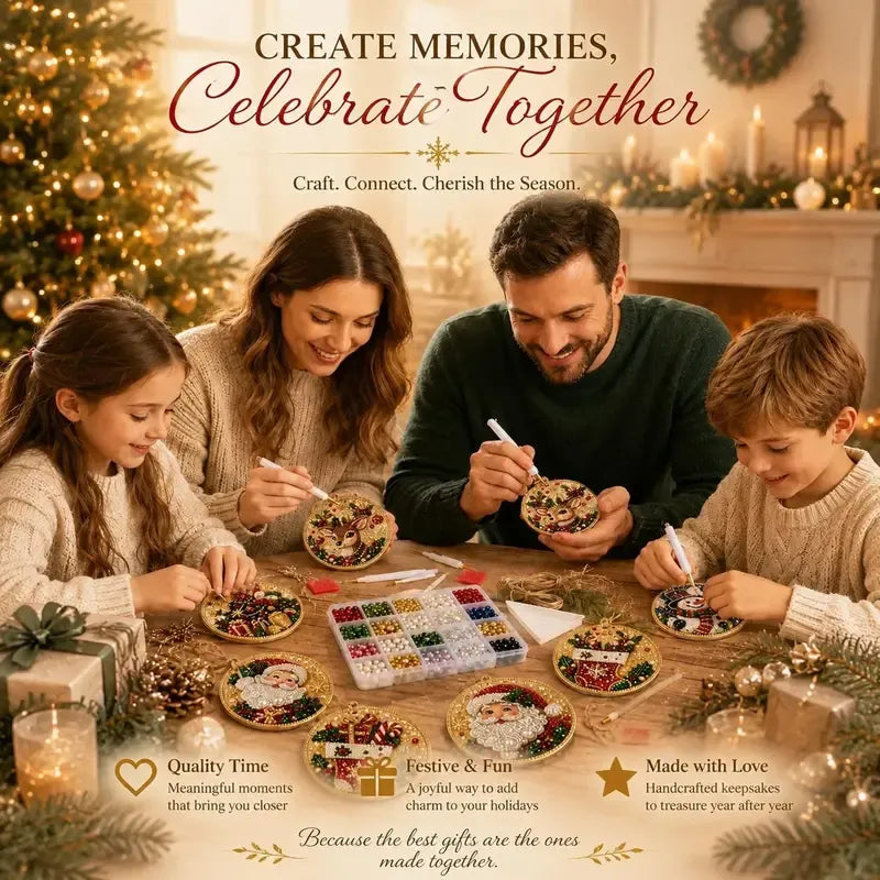 ⏳ Ultimo giorno di sconto del 49% – 🎄 Kit fai da te per diamond painting natalizio con perle e gemme, ideale per principianti | 6 disegni festivi con perle scintillanti, gemme sfaccettate e dettagli 3D a strati 💕