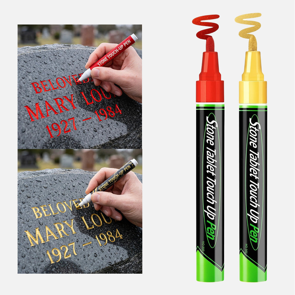 🎁Acquista 1, ricevi 1 in omaggio🐦Ferma per lapide color oro per ripristinare le iscrizioni sbiadite sulle lapidi