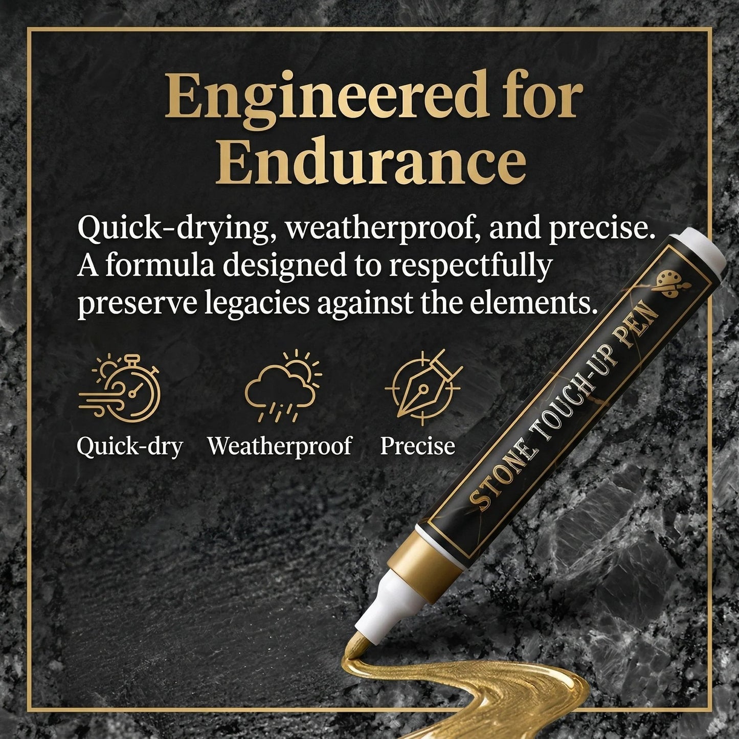 🎁Acquista 1, ricevi 1 in omaggio🐦Ferma per lapide color oro per ripristinare le iscrizioni sbiadite sulle lapidi