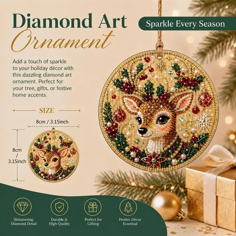⏳ Ultimo giorno di sconto del 49% – 🎄 Kit fai da te per diamond painting natalizio con perle e gemme, ideale per principianti | 6 disegni festivi con perle scintillanti, gemme sfaccettate e dettagli 3D a strati 💕