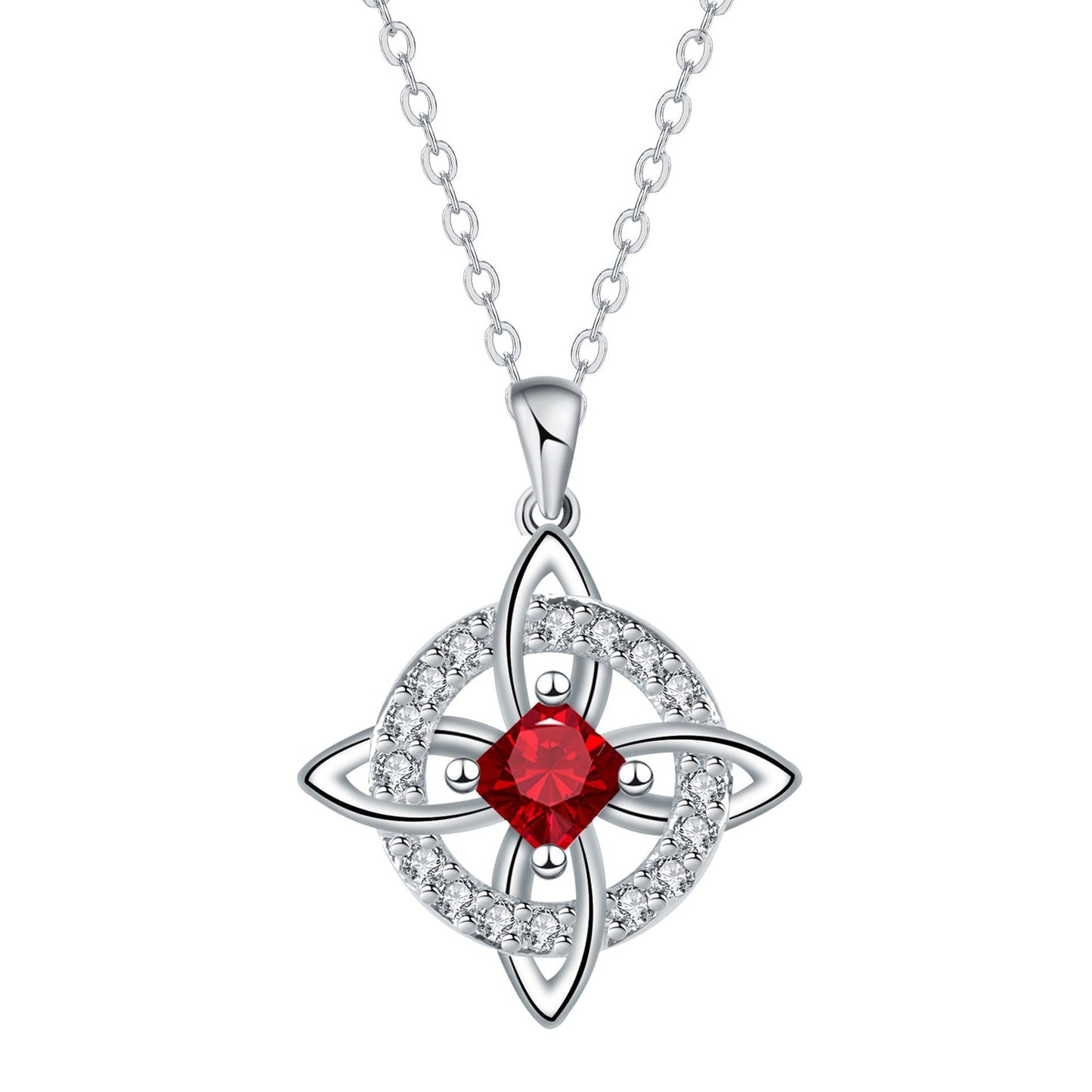 Collana mistica con pietra portafortuna e nodo delle streghe - Cristallo naturale 🔮💞 Proteggi i tuoi cari