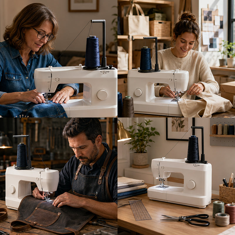 🧵Portabobina superiore della macchina da cucire – supporto verticale per bobine grandi