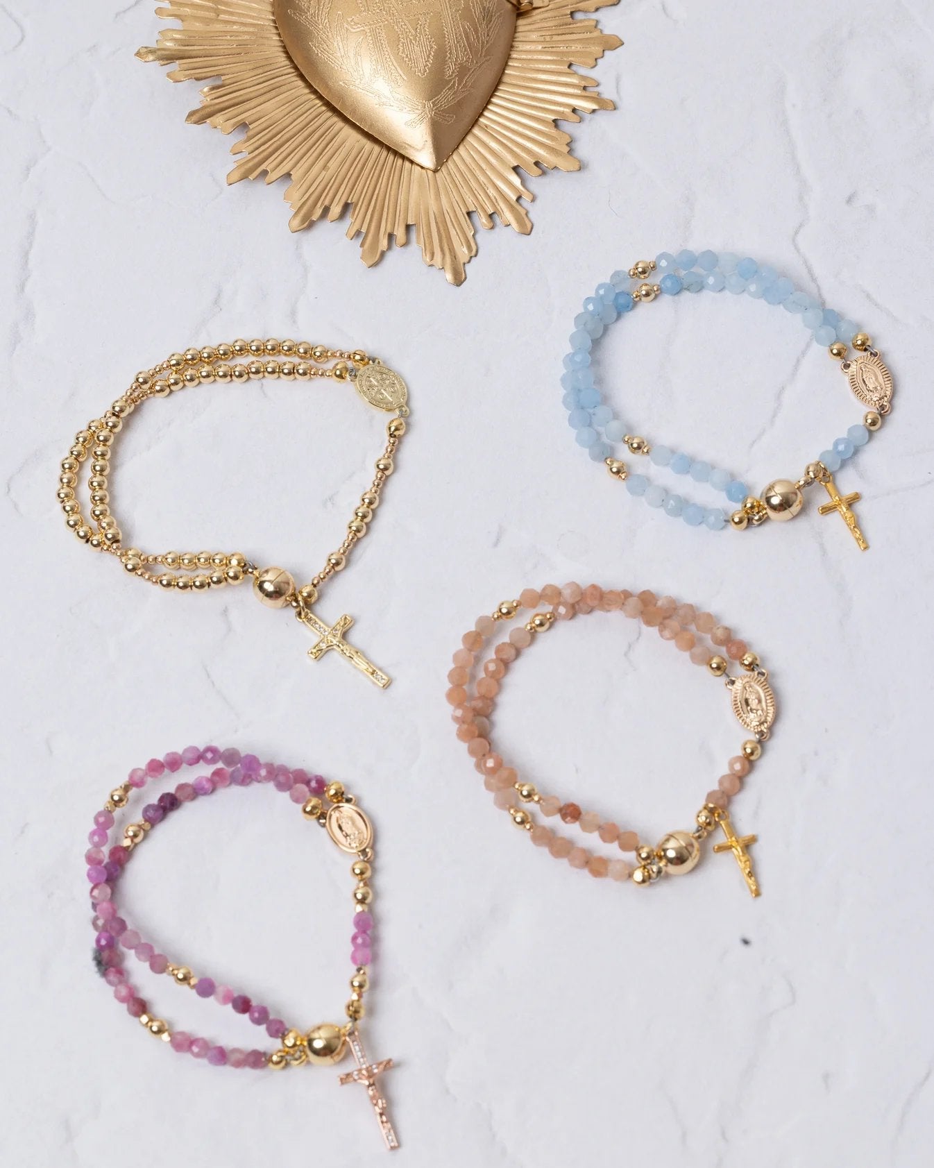 🔥Offerta a tempo limitato, valida solo per 24 ore🔥 Sconto del 49% - ✝️Braccialetti rosario fatti a mano📿