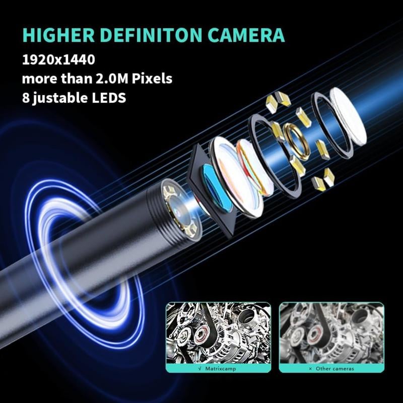🔍Telecamera endoscopica HD da 5 metri per iPhone e Android
