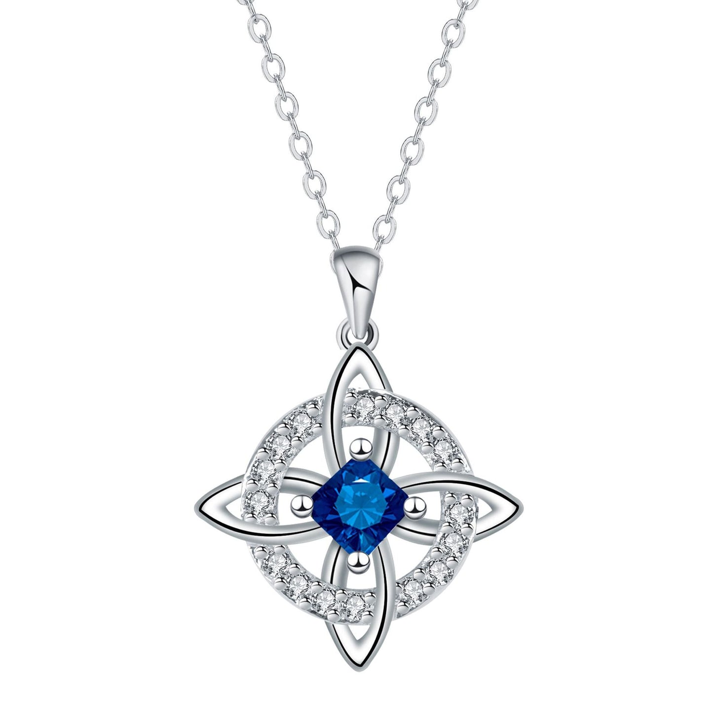 Collana mistica con pietra portafortuna e nodo delle streghe - Cristallo naturale 🔮💞 Proteggi i tuoi cari
