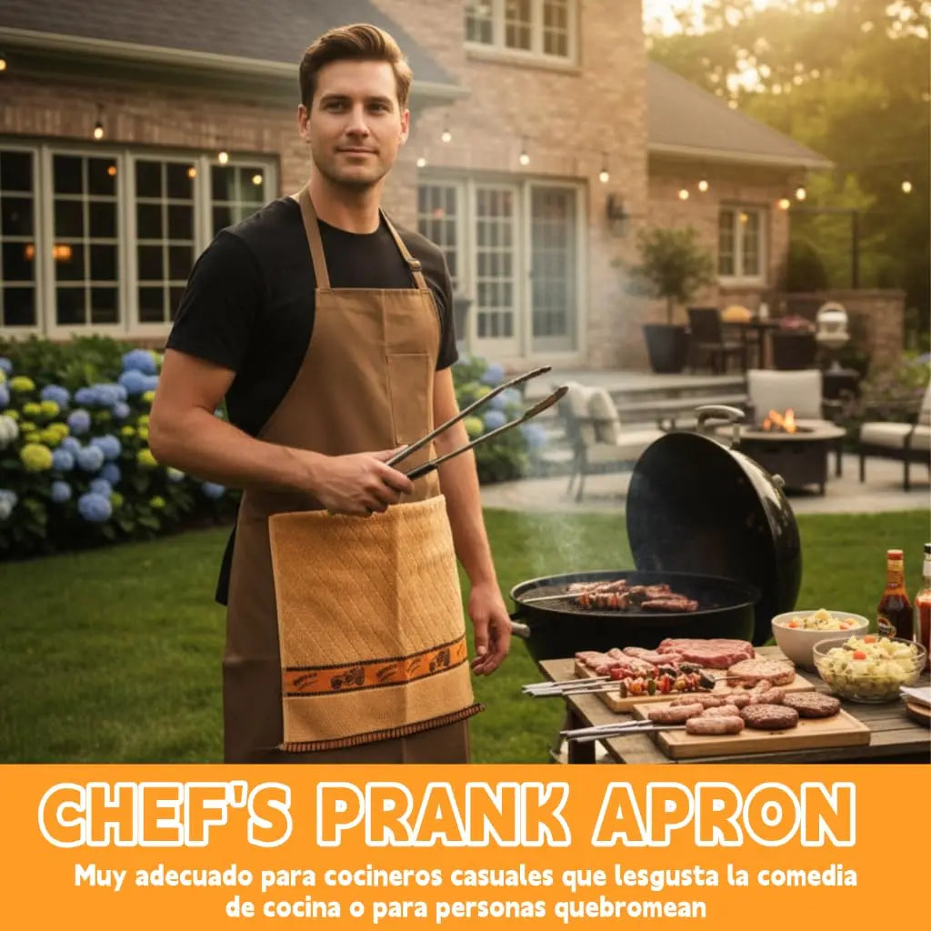 🔥 Grembiule con la scritta "Head Chef" - il regalo per il barbecue che nessuno indovinerà