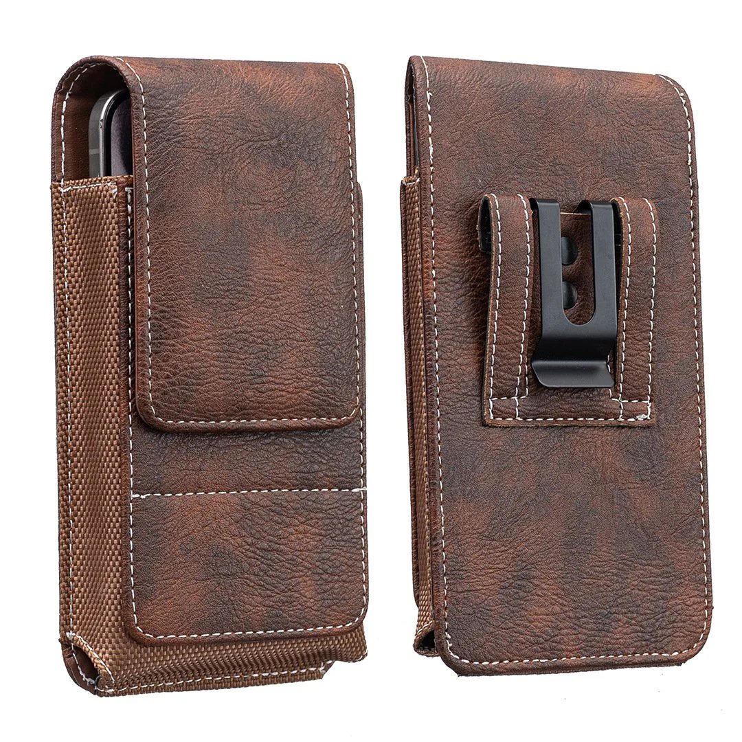 ⚡Grande sconto | Custodia per cellulare da cintura 📱 Fondina in pelle con diversi scomparti e porta cart