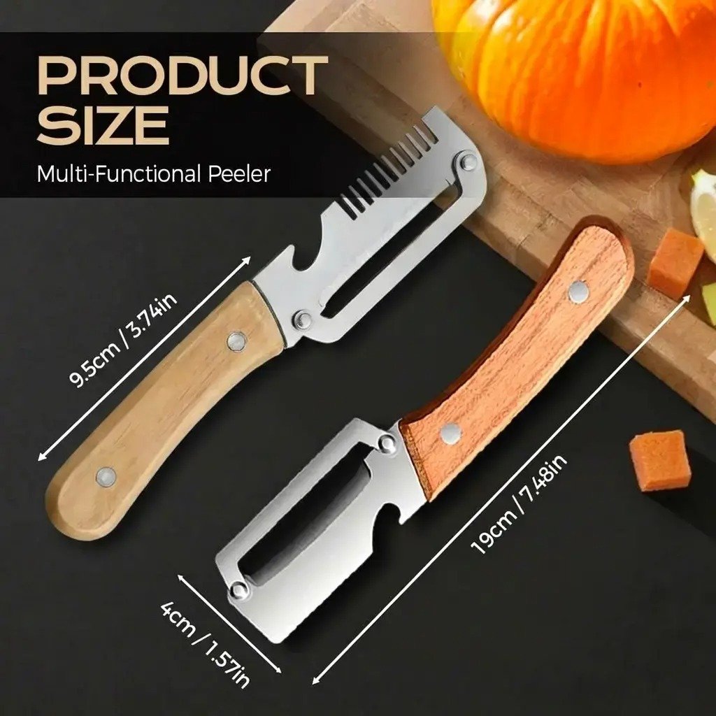 🔥Pelacipolle 3 in 1, utensile da cucina