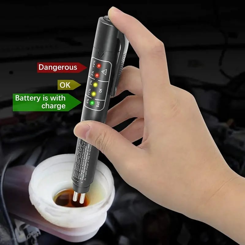 🚗 Penna portatile per il test del liquido freni, per DOT 3 / DOT 4 / DOT 5.