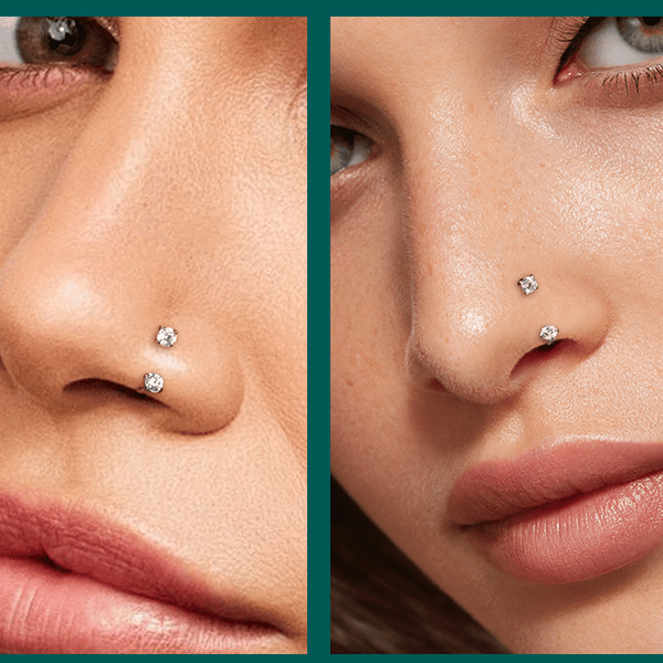 💎Anello nasale a forma di ferro di cavallo – con filettatura interna e comodo