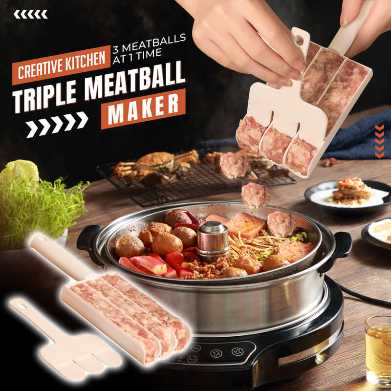 🎁 Acquista 1 e ricevi 1 in omaggio! 🔥 Stampo per polpette creativo 3 in 1: prepara 3 polpette perfette in una sola volta, senza sporcarsi le mani. Un accessorio indispensabile in cucina!
