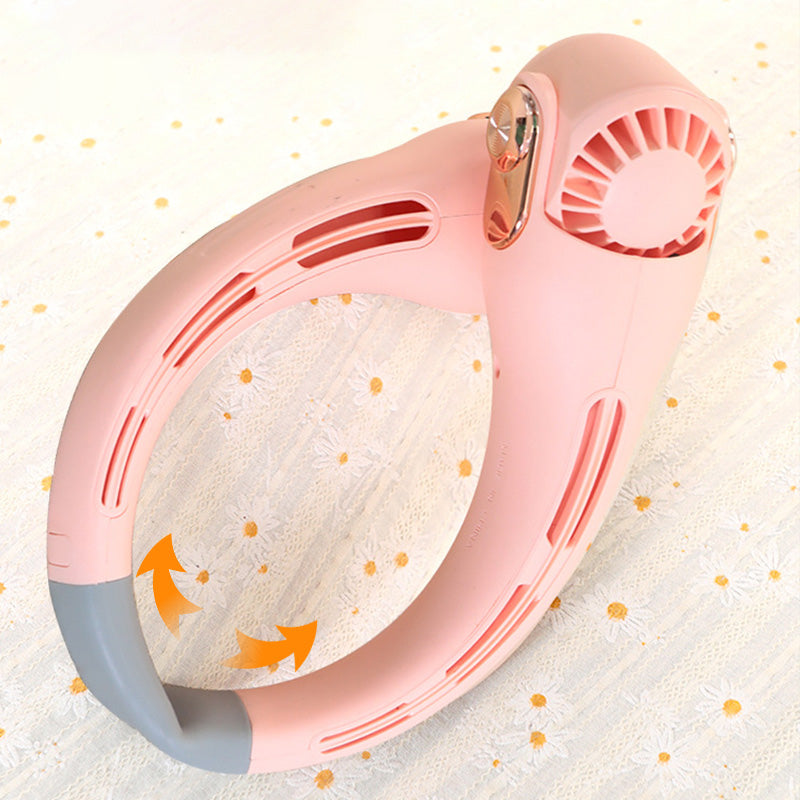 🥳Articolo più venduto del 2026🥳💨 Sconto del 50%! 🍃 Ventilatore da collo con funzione di condizionatore d'aria - Un must per l'estate!