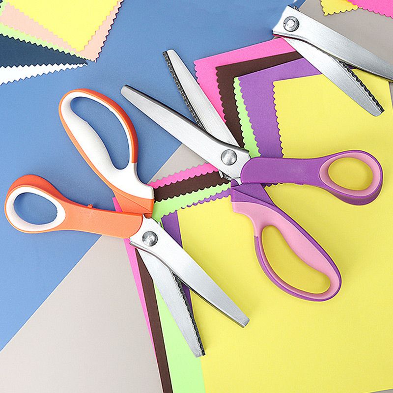 ✂️🧵Forbici triangolari seghettate multifunzionali in acciaio inossidabile