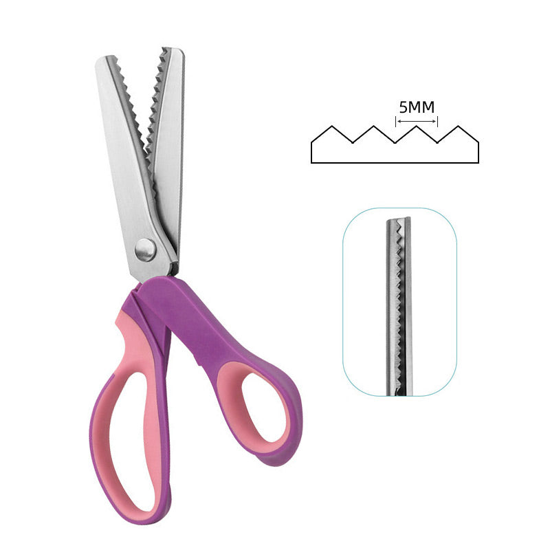 ✂️🧵Forbici triangolari seghettate multifunzionali in acciaio inossidabile