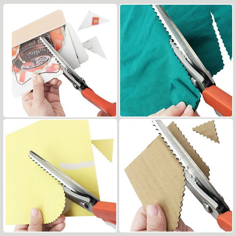 ✂️🧵Forbici triangolari seghettate multifunzionali in acciaio inossidabile
