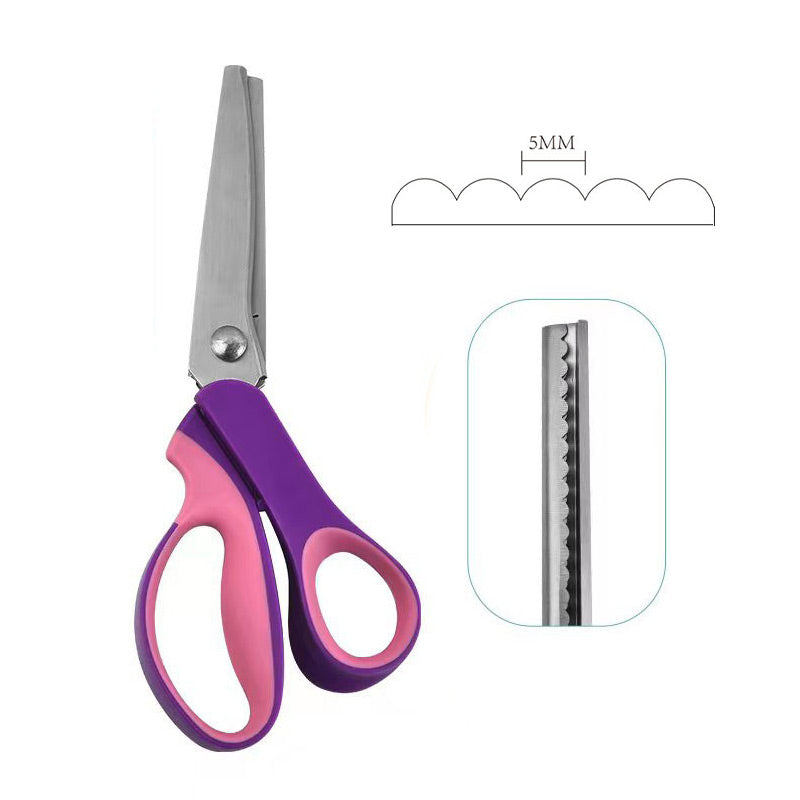 ✂️🧵Forbici triangolari seghettate multifunzionali in acciaio inossidabile
