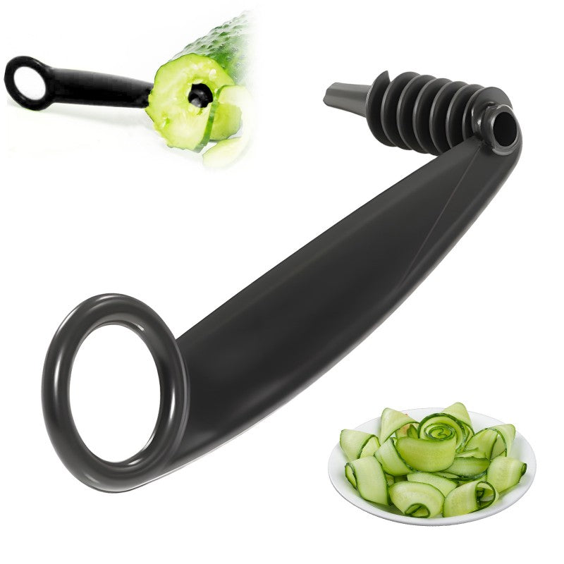 Set composto da spirale e utensile a V per decorare la frutta.