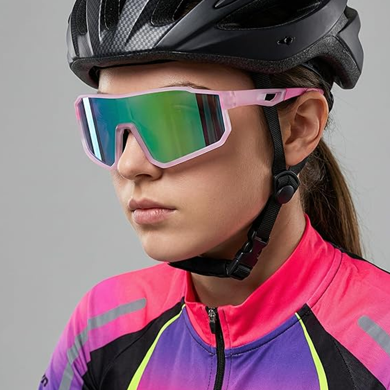 🕶️ Occhiali da sole sportivi polarizzati per uomo e donna – Protezione UV400 e lenti a specchio colorate 🏃