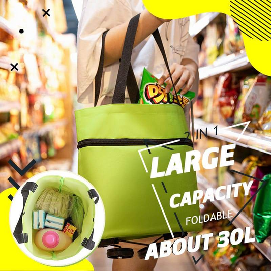 Borsa della spesa pieghevole con ruote