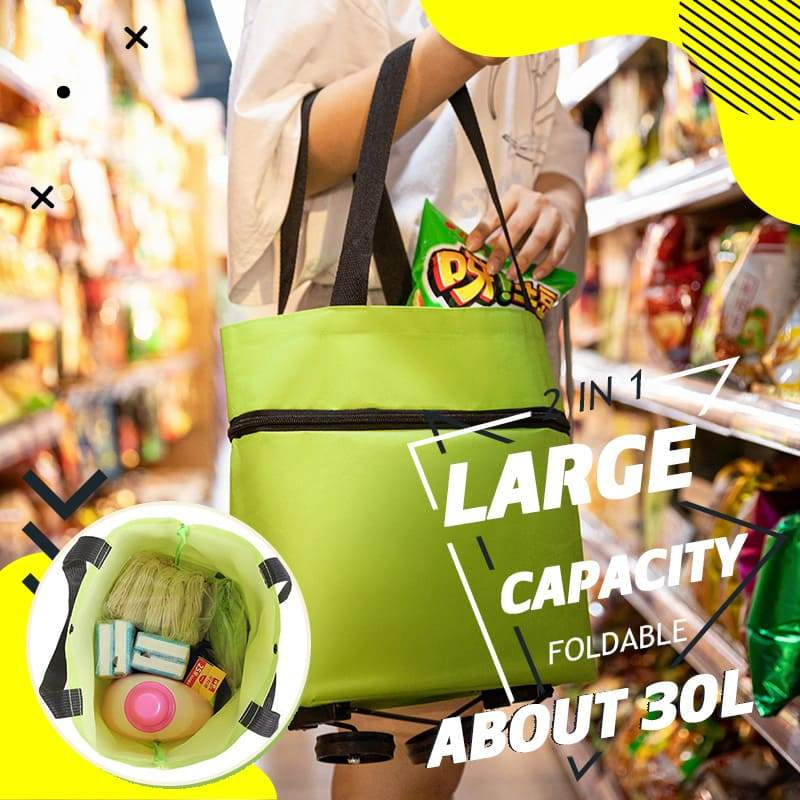 Borsa della spesa pieghevole con ruote