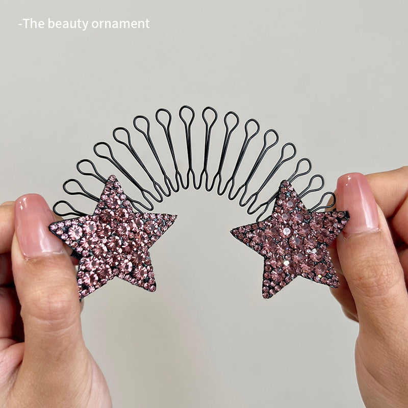Pettine flessibile con impugnatura invisibile per capelli sciolti