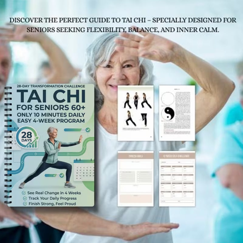 📘 Sconto del 50% subito! 🧘 Manuale di Tai Chi per anziani e principianti – Programma di 28 giorni, esercizi quotidiani di 10 minuti e movimenti adatti ai principianti: ideale per forza, equilibrio e relax 🌿